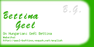 bettina geel business card